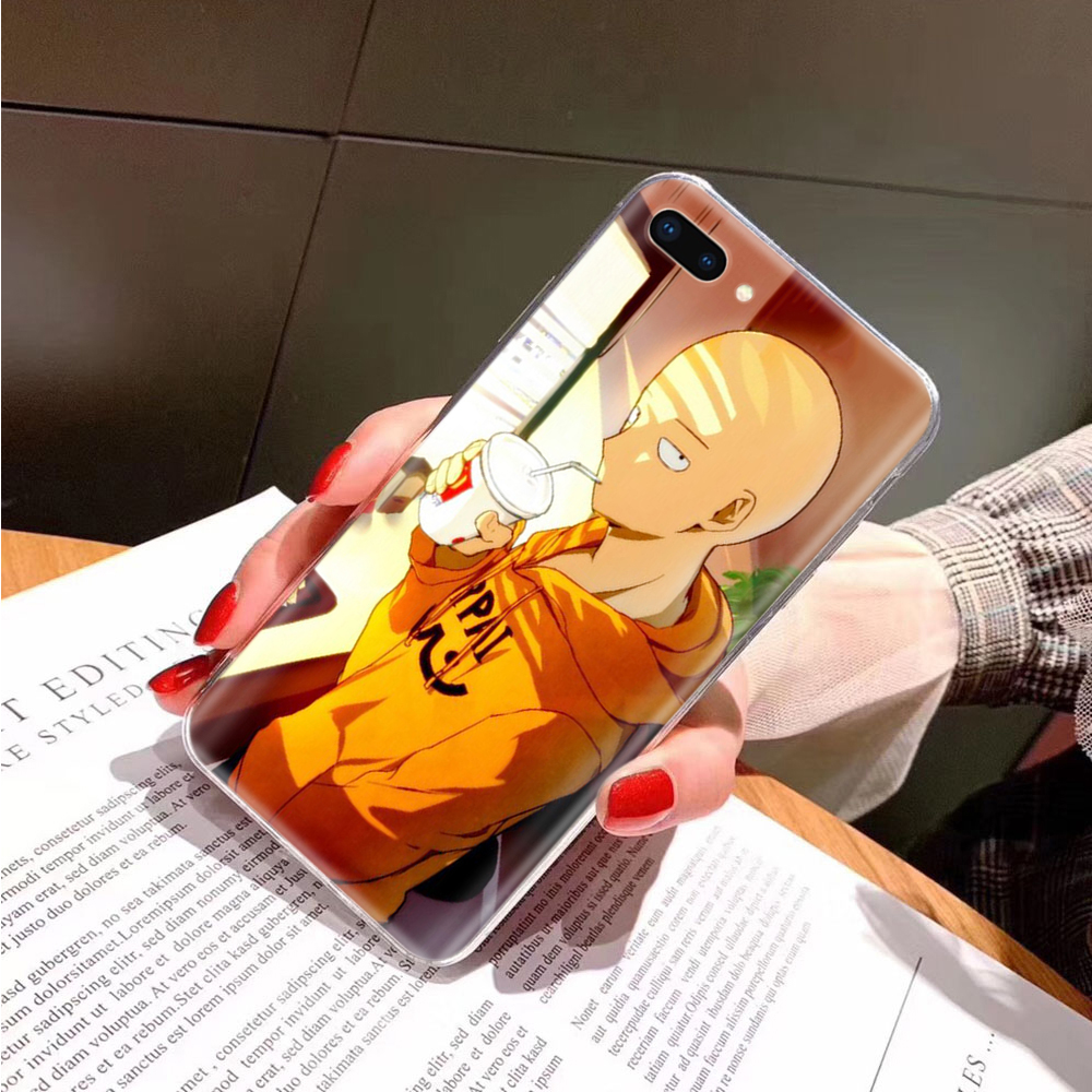 Ốp Điện Thoại Trong Suốt Hình One Punch Man Cho iPhone 5S 8 6 XR 7 6S 11 5 Plus Pro SE Max Ta81