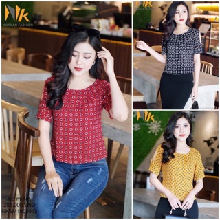 Áo sơ mi croptop xẻ tay hàng công ty