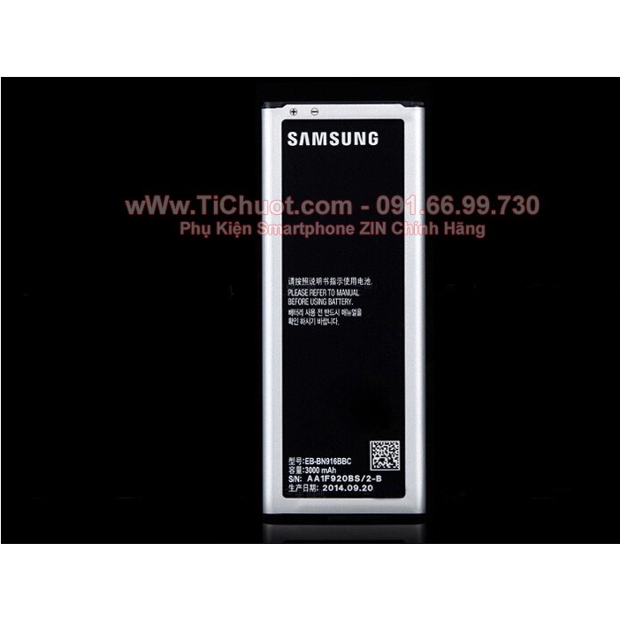 [Chính Hãng] Pin Samsung Note 4 bản 2 SIM EB-BN916BBC 3000mAh ZIN