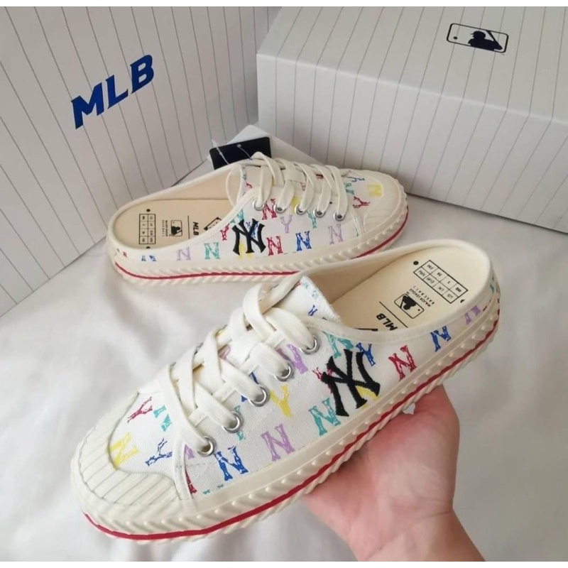 Giày đạp gót MLB cầu vồng