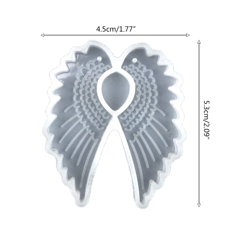 Khuôn Làm Móc Khóa Hình Đôi Cánh Bằng Nhựa Resin