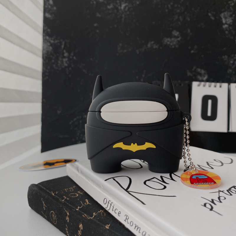 Vỏ Bảo Vệ Hộp Sạc Tai Nghe Airpods 1 / 2 / Pro Hình Batman Among Us Astros Wolf Kill Sáng Tạo