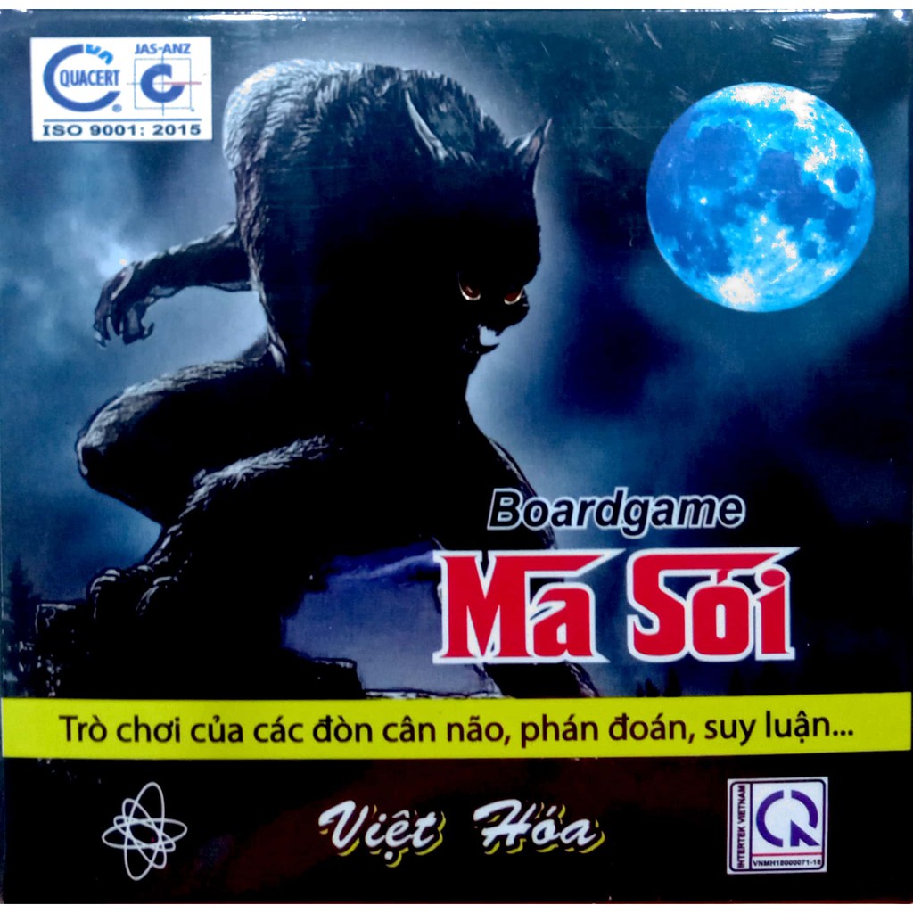 Đồ chơi Board game Ma sói (Việt Hóa) - Trò chơi của các đòn cân não, phán đoán, suy luận