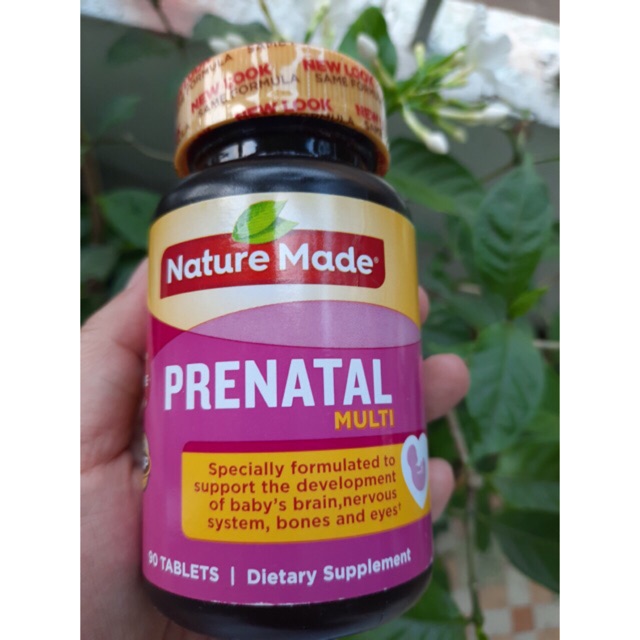 [Sale rẻ vô địch] 250 viên date 2021 Viên uống bổ sung sắt bà bầu Nature Made Prenatal Multi