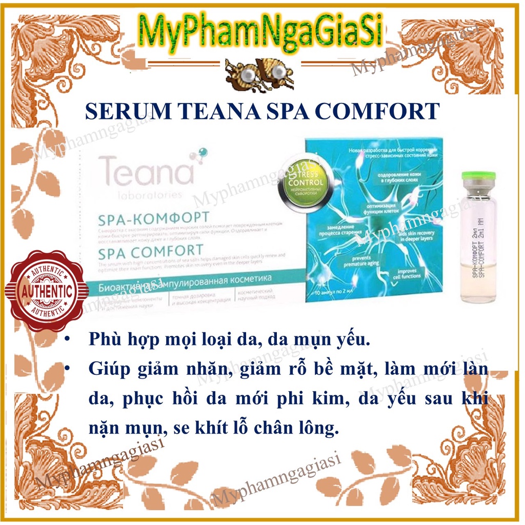 Serum Teana SPA COMFORT trẻ hóa làn da hư tổn, mụn, mẩn đỏ.