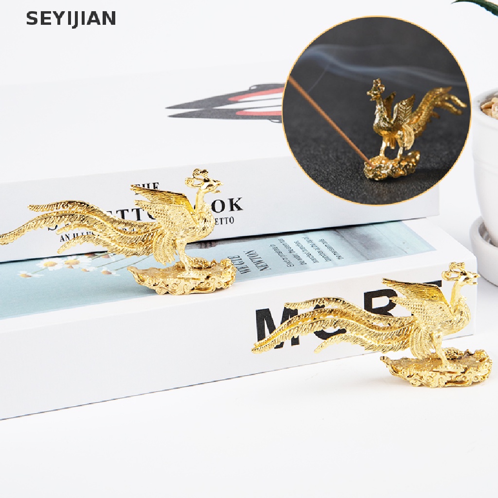 Lư hương mini hình phượng hoàng tinh xảo trang trí nội thất