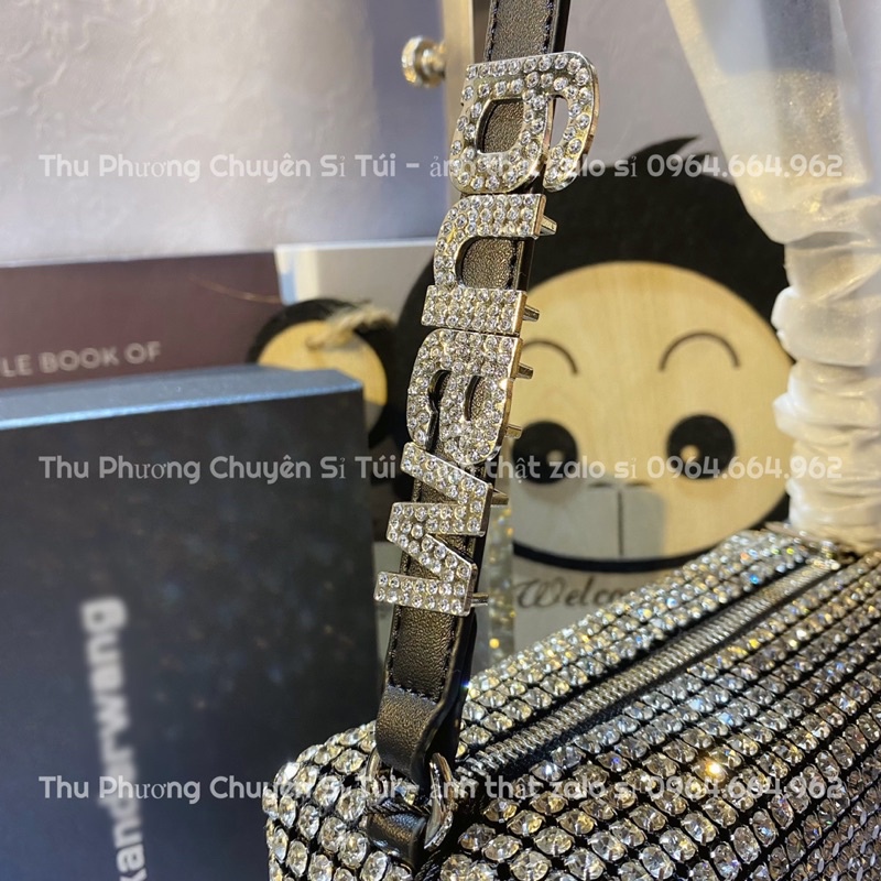 [FULLBOX] Túi đá A Lếch siêu sang chảnh hàng QC loại 1 size 18 có hộp, dây tháo rời (ảnh thật shop chụp - kèm video)