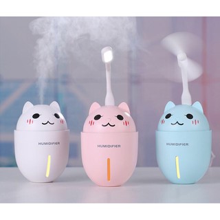 Máy phun sương tạo ẩm không khí 3 in 1 ( có kèm 1 quạt usb và 1 đèn led)
