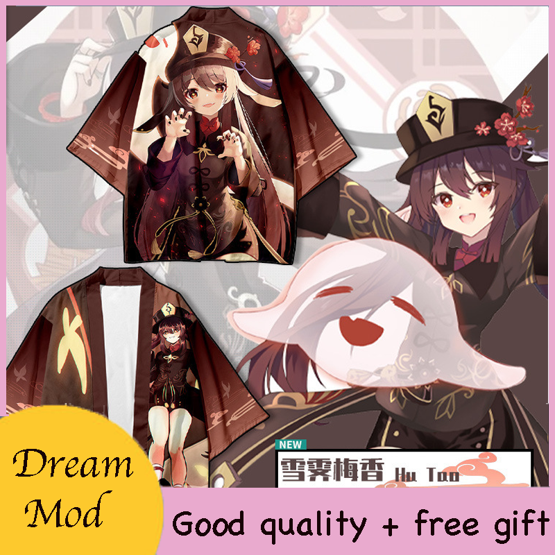 Genshin Impact Áo Khoác Kimono Hóa Trang Nhân Vật Haori Nhật Bản