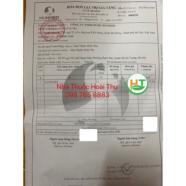 FERROLIP Baby - Sắt hữu cơ nhỏ giọt cho bé