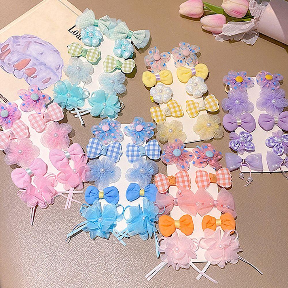 LEILY Set 10 Kẹp Tóc Nơ Cho Bé Gái