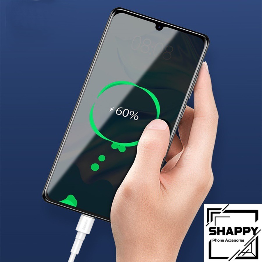 Cáp Sạc Baseus Mini White Cổng IPhone Hỗ Trợ Sạc Nhanh &amp; Truyền Dữ Liệu - Bảo Hành 06 Tháng[Shappy Shop]