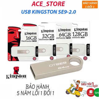 USB Kingston SE9 64Gb/32Gb/16Gb/8Gb/4Gb/2Gb FREESHIP USB chống nước 2.0, 3.0. Bảo hành 5 năm