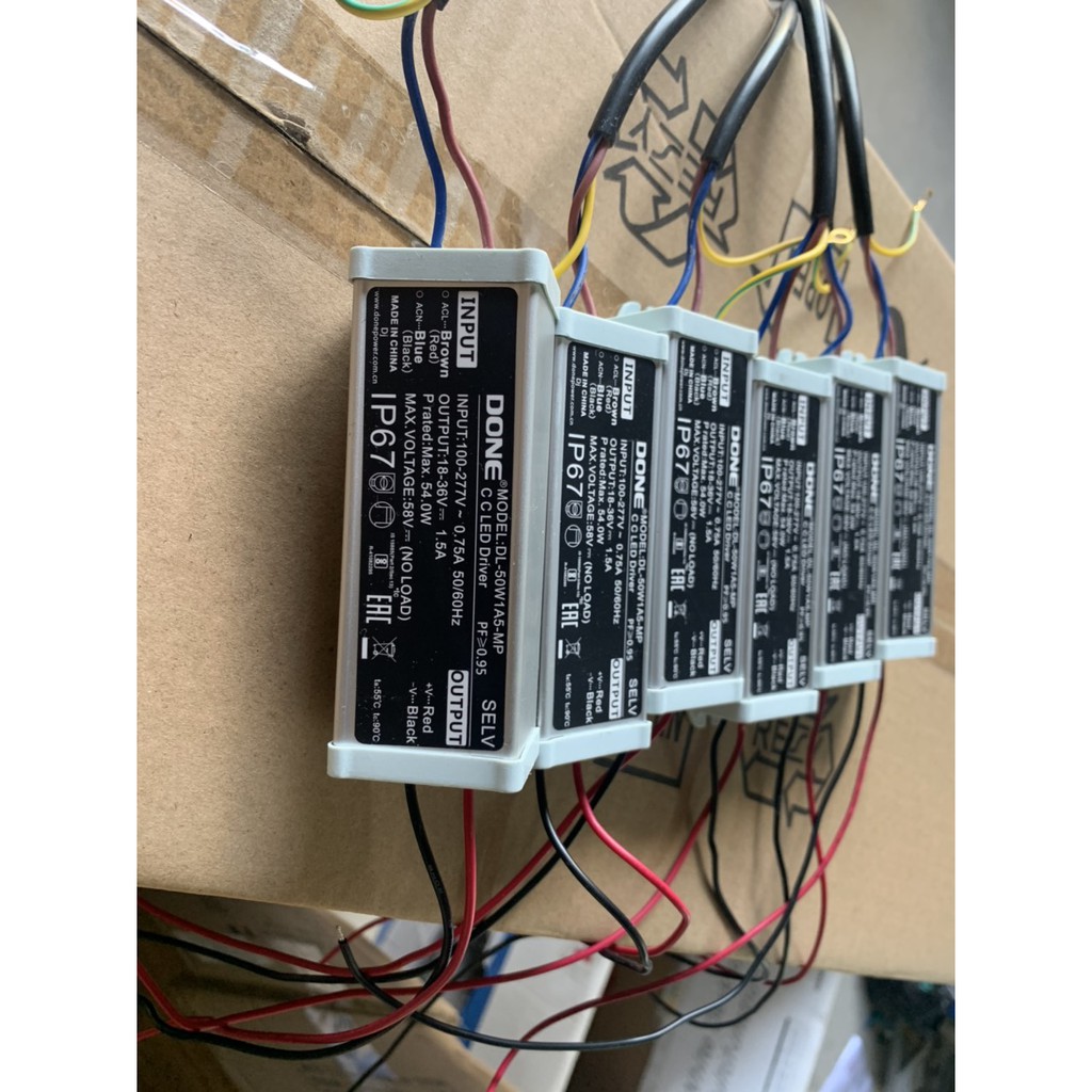 Tăng phô, driver LED DONE DL 50W cao cấp cho lắp ráp đèn