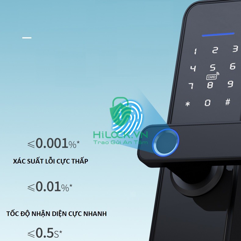 Khóa vân tay thông minh Tuya X2 2020 mở khóa vân tay, thẻ từ, chìa cơ, mật khẩu, cảm ứng. app điện thoại Tuya hilock