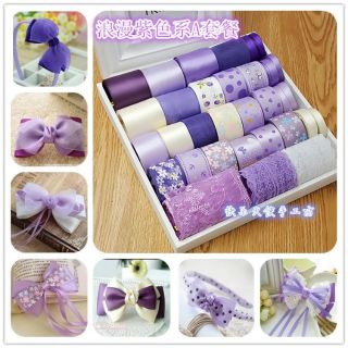 Set ruy băng làm kẹp tóc cao cấp ( nhiều màu )