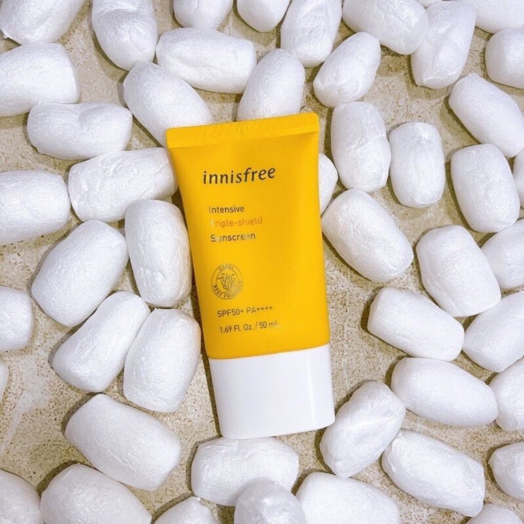 Kem chống nắng innisfree Triple HÀN QUỐC Kem chống nắng innisfree Intensive Triple shield chống thấm nước SPF50+