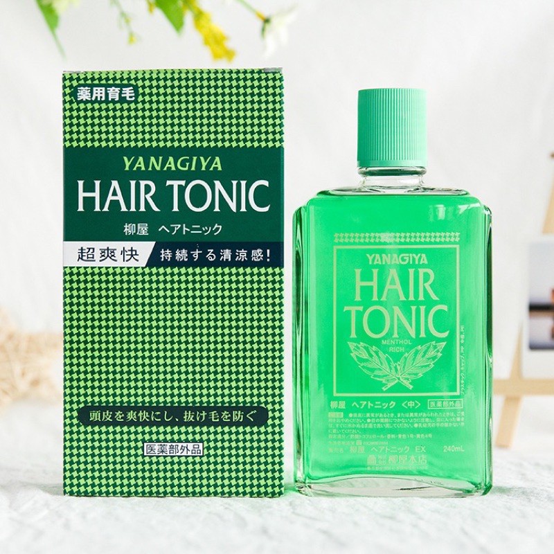 Tinh dầu bưởi - tinh dầu bạc hà dưỡng tóc giảm rụng giúp mọc tóc Yanagiya Hair Tonic Nhật Bản 240ml - HX1641