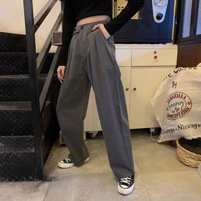 [ Sẵn đen đủ size ] QUẦN ỐNG RỘNG CÓ SIZE BIGSIZE ULZZANG QC / QUẦN ỐNG SUÔNG CULOTTES KÍCH THƯỚC LỚN BÉO