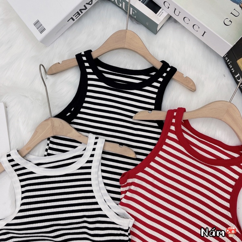 Áo thun gân 3 lỗ croptop