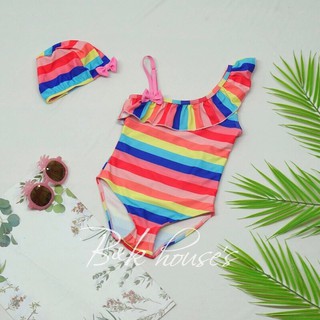 Đồ Bơi Bé Gái +Nón 7 Màu