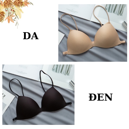 Áo Ngực Không Gọng Su Dây Mảnh - Bra 2 Dây Cài Sau Đệm Mút Mỏng AMYBRA  B818