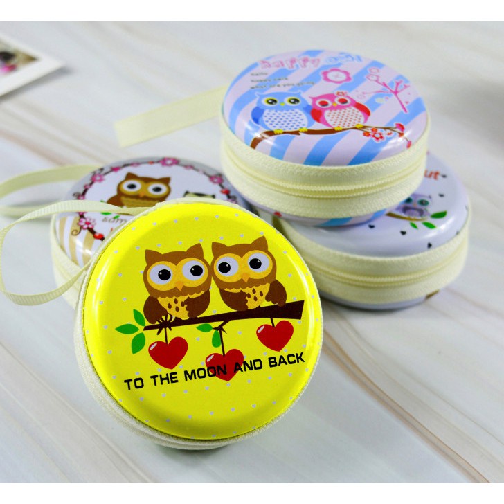 Túi Vi Mini Tròn Cú Mèo