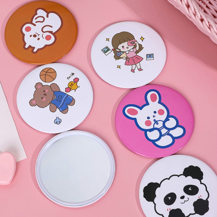 [Hàng mới về] Gương cầm tay phong cách hoạt hình dễ thương Zhishun