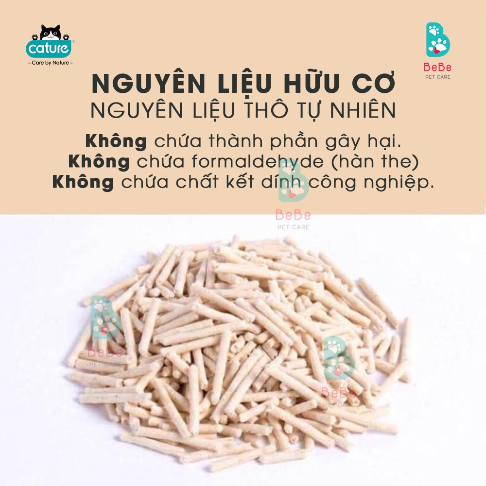 Cát Đậu Nành CATURE TOFU Siêu Thơm Siêu Vón - Cát Hữu Cơ Xả Được Toilet