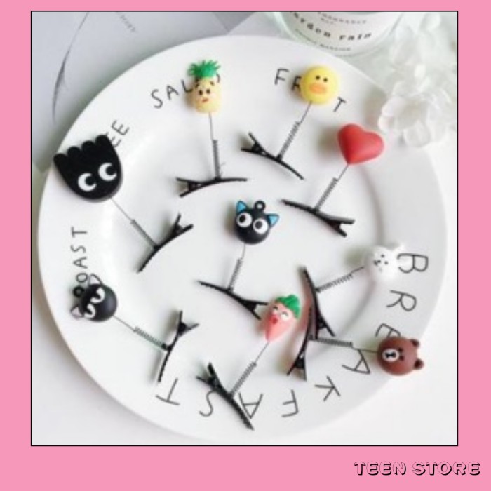 Kẹp tóc lò xo cute