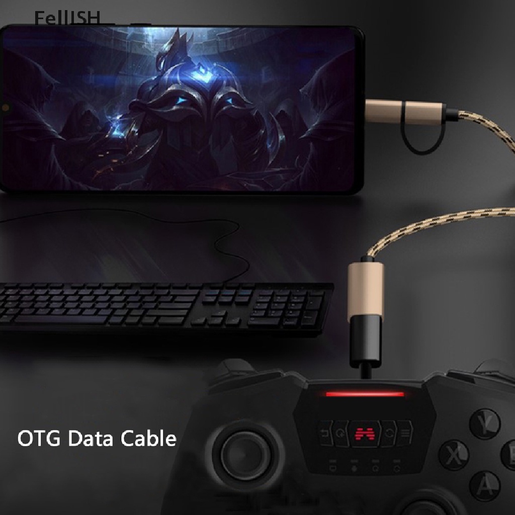 Cáp Chuyển Đổi 2 Trong 1 USB 3.0 OTG Type-C Micro USB Sang USB 439br