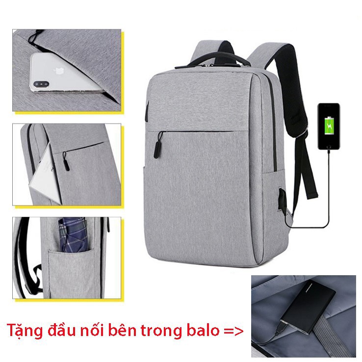 Balo laptop chống sốc Nam Nữ Giá Rẻ Cao Cấp, đựng Laptop 15.6 inch, phong cách Hàn Quốc - Z1903-5