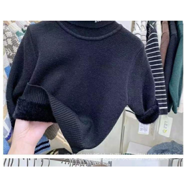 Áo Nỉ Dài Tay Cổ Lọ Thiết Kế Mới Dày Dặn Thời Trang Mùa Đông Dành Cho Bé Trai Và Bé Gái