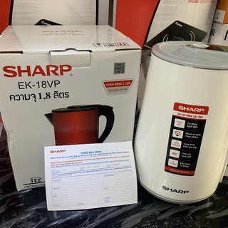 Ấm siêu tốc sharp cao cấp 1.8l ek-18vp