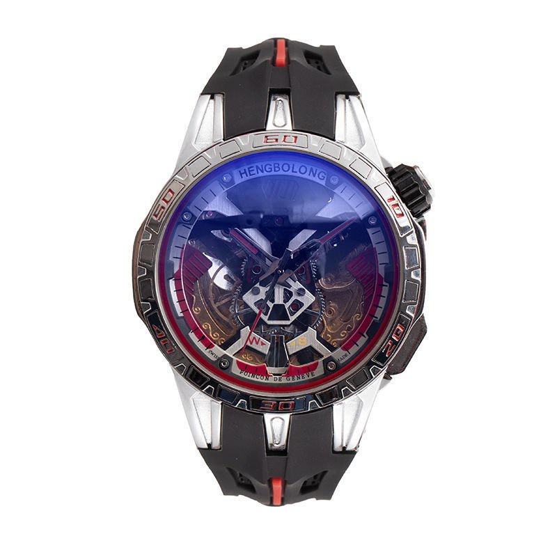 Đồng Hồ Nam Chính Hãng Thụy Sĩ Đồng Hồ Cơ Rỗng Tự Động Đồng Hồ Nam Tourbillon Quay Số Lớn Đồng Hồ Chống Nước Đồng Hồ Dub