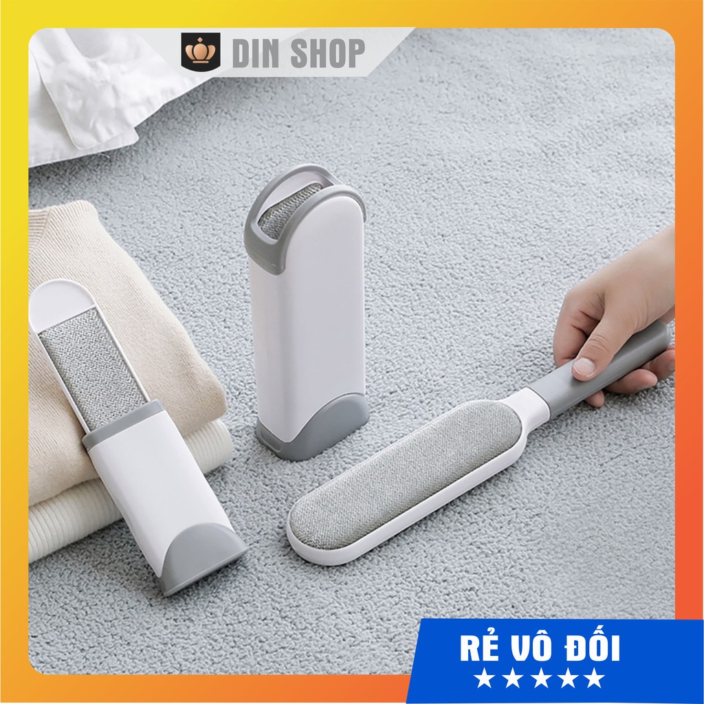 Bàn chải tĩnh điện 💎FREESHIP💎Bàn chải dọn tóc lông trên quần áo, chải lông chó mèo, ghế sofa đa năng loại LỚN 2 mặt