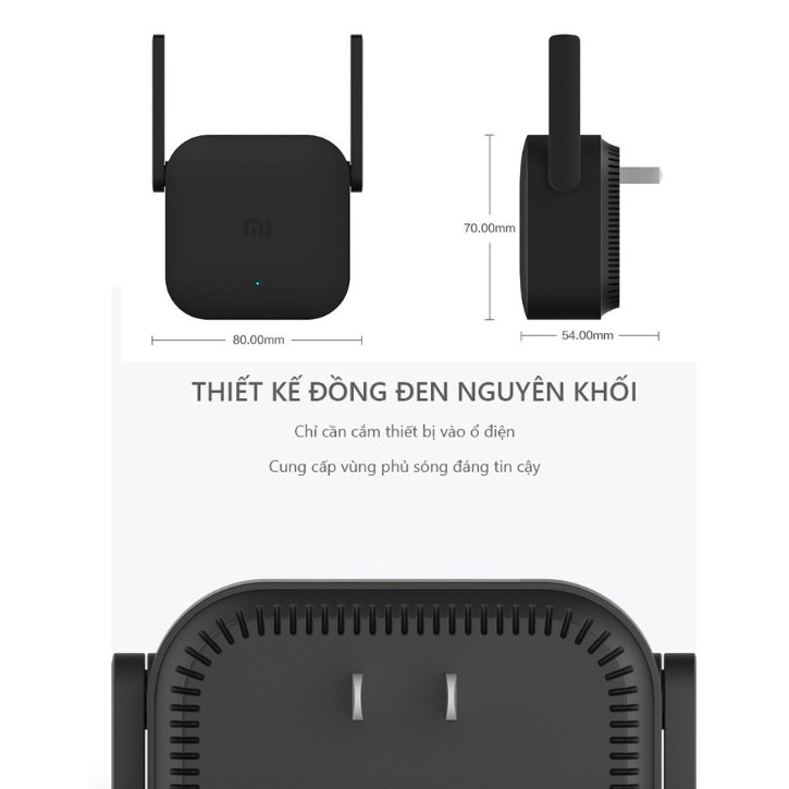 Kích sóng wifi Xiaomi Pro Mi Wifi Repeater Pro R03 phiên bản mới 300Mbps , thiết bị mở rộng sóng wifi Xiaomi | BigBuy360 - bigbuy360.vn