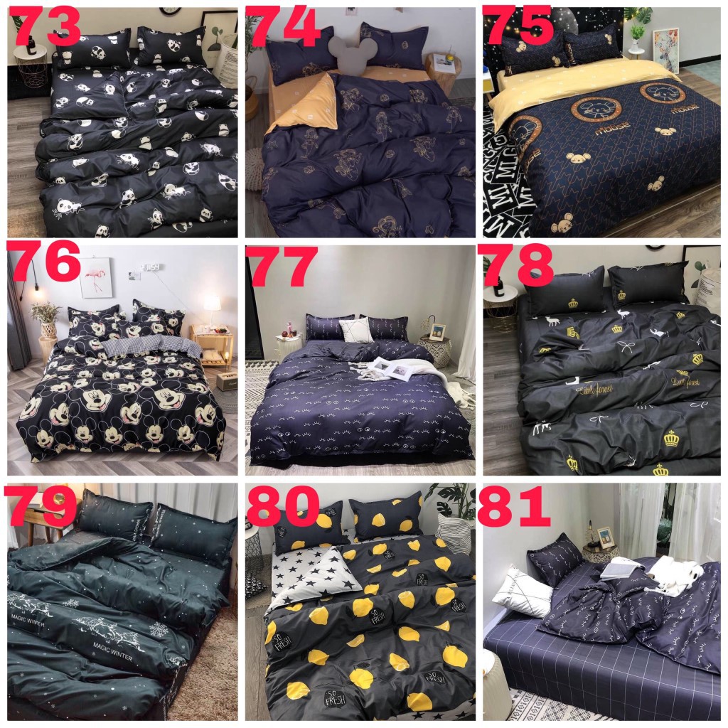 Bộ Chăn Ga Gối Cotton Poly Các Mẫu Mới, Bo Chun Mọi Kích Thước
