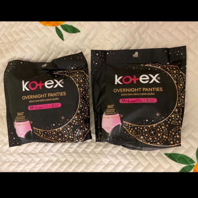 BĂNG ĐÊM DẠNG QUẦN DIANA/KOTEX SIZE M-L - GÓI 2 MIẾNG