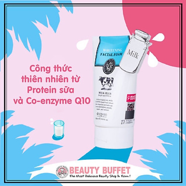 Sữa rửa mặt bò milk pus Thái lan