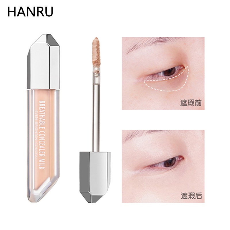 [Hàng mới về] Kem che khuyết điểm HANRU lâu trôi che phủ quầng thâm và lỗ chân lông | BigBuy360 - bigbuy360.vn