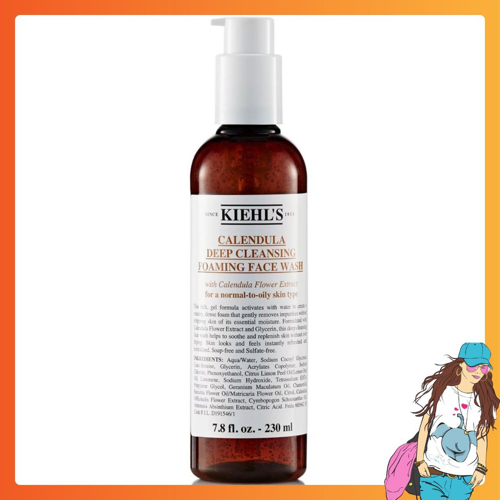 [BIG SALE] Sữa Rửa Mặt Hoa Cúc - Kiehl’s Calendula Deep Cleansing Foaming Face Wash [SALE KHỦNG]