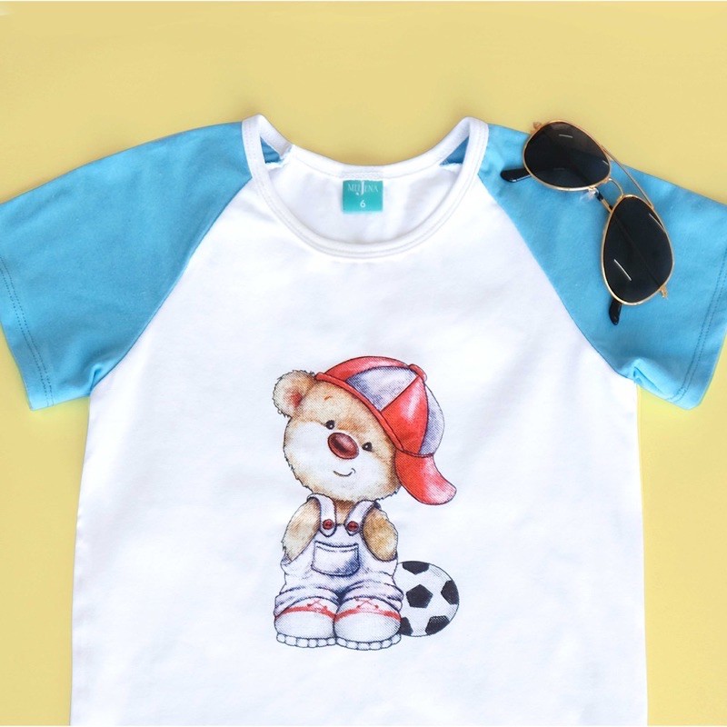 (Made in Việt Nam) Đồ Bộ Bé Trai tay ngắn 8-23 kg Vải 100% COTTON - MJ785