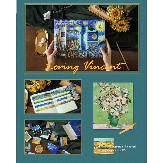 Bộ quà tặng Vincent Van Gogh nghệ thuật, quà sinh nhật, quà tặng bạn bè