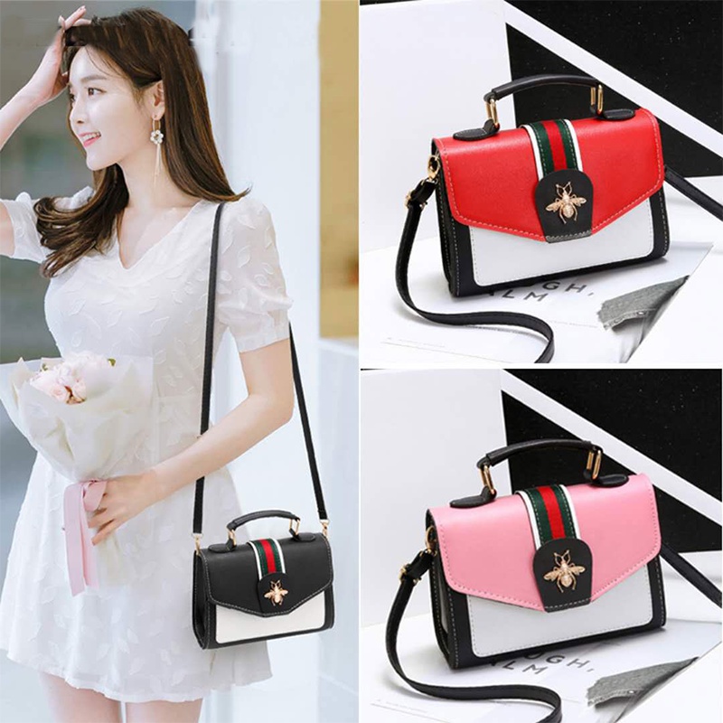 Túi Xách Tote In Logo Ong Thời Trang Hàn Quốc Cao Cấp Cho Nữ