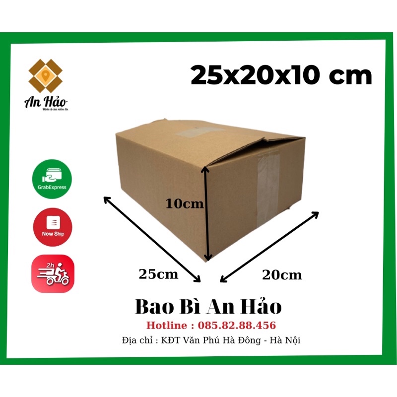 BỘ 40 HỘP 25X20X10 HỘP CARTON,THÙNG GIẤY AN HẢO 3 LỚP SIÊU CỨNG ĐÓNG GÓI HÀNG HÓA ĐA NĂNG