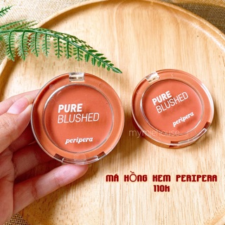 MÁ HỒNG KEM PERIPERA PURE BLUSHED VELVET CHEEK - NO.10
