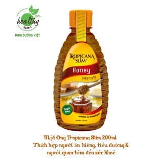Mật ong ăn kiêng không đường Tropicana Slim Honey 350ml - Sản phẩm phù hợp với ăn kiêng. người đái tháo đường
