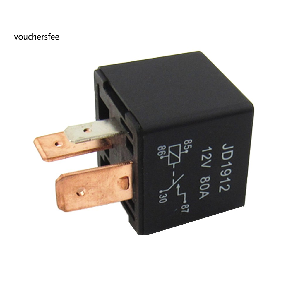Rơ Le Khởi Động JD1912 Universal 12V 80A 4Pin DC Ampdt