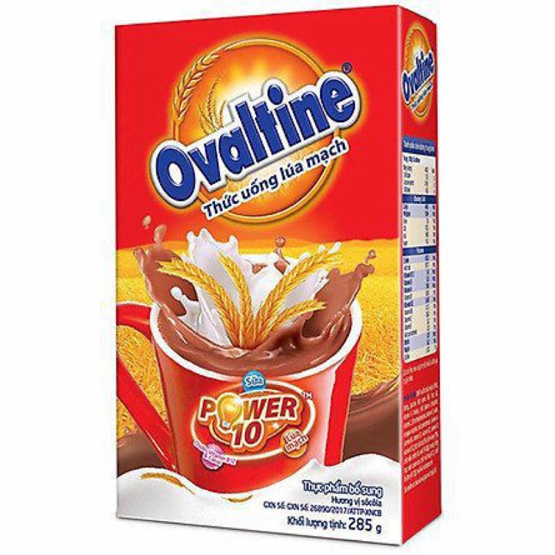 OVANTIN Power 10 thức uống cacao lúa mạch dạng bột.